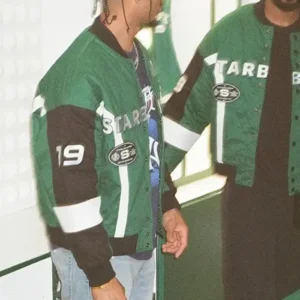 Fanatics Fest NYC 2026 Starbucks Green and Black Bomber Jacket