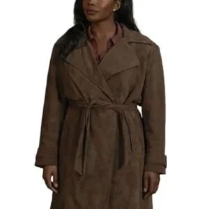 Fightland 2026 Deborah Ayorinde Brown Trench Coat
