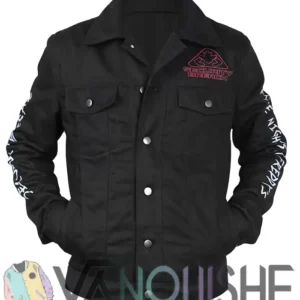 Five Nights At Freddy’s Security Breach Glam Rock Freddy Black Denim Jacket