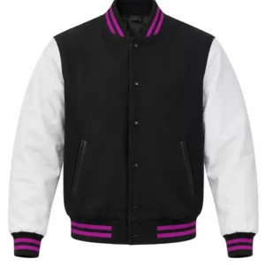 GTA V6 The Game Lucia Caminos Black and White Varsity Jacket