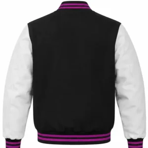 GTA V6 The Game Lucia Caminos Black and White Varsity Jacket Sale