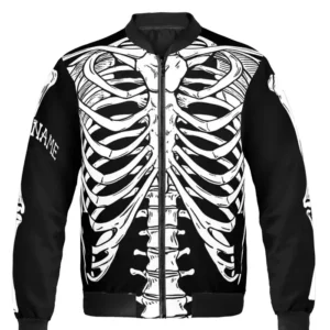 Halloween Skeleton Personalized Bomber Jacket