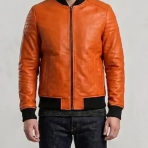 Handcrafted Jack O Lantern Pumpkin Leather Jacket