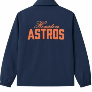 Houston Astros True Navy Coaches Shirt Style Jacket