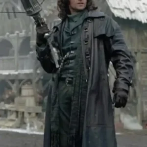 Hugh Jackman TV Series Van Helsing Gabriel Black Leather Long Trench Coat