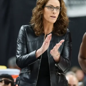 Indiana Fever VS LV Aces Stephanie White Leather Jacket