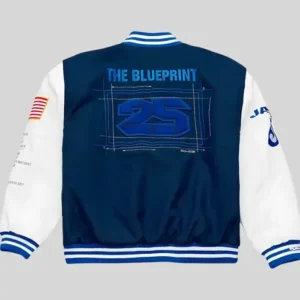 Jay-Z The Blueprint x New York Yankees Blue Wool Varsity Jacket