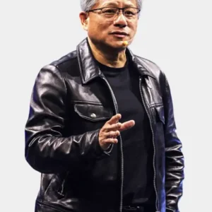 Jensen Huang Leather Jacket