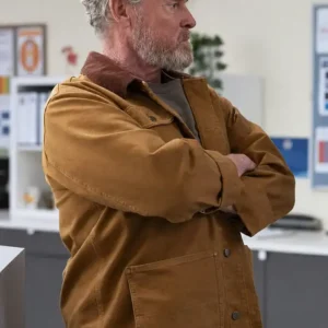 John C McGinley Scrubs Perry Cox Brown Cotton Jacket For Men and Women
