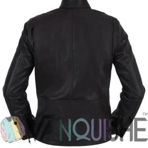 Johnny Depp Distressed Brown Leather Jacket Back