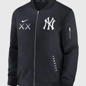 KAWS x MLB Dodgers Nike Dugout Bomber Jacket