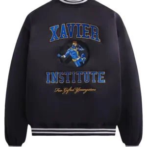 Kith x Marvel X-Men Cyclops Black Satin Bomber Jacket For Sale