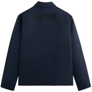 Kith x Marvel X-Men Wolverine Navy Blue Coaches Jacket