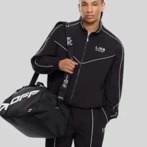 L AB Diagonal Track Jacket