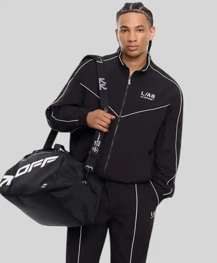 L AB Diagonal Track Jacket For Sale - Vanquishe