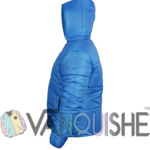 Lacoste x Olympic Heritage Cortina Blue Puffer Jacket Side Look