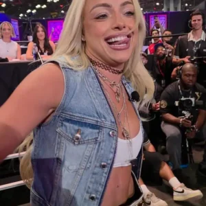 Liv Morgan Fanatics Fest 2026 Blue Denim Vest For Sale