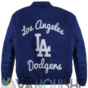 Los Angeles Dodgers Franchise Blue Cotton Jacket for Men and Women