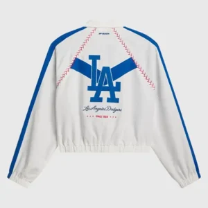 Los Angeles Dodgers Off Season x MLB White Full-Zip Track Jacket For Sale