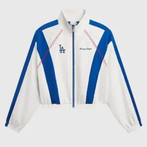 Los Angeles Dodgers Off Season x MLB White Full-Zip Track Jacket Sale