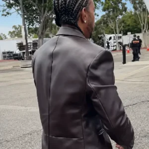 Ludacris Dark Brown Leather Blazer