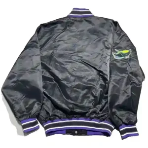 MLB Tampa Bay Rays Black Varsity Satin Jacket For Men and Women