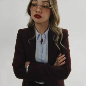 Madelyn Cline Dark Red Blazer