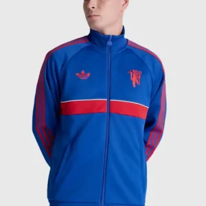 Manchester United Adidas Blue Jacket
