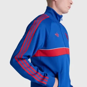 Manchester United x Adidas 2026 Blue Zip-Up Track Jacket Sale