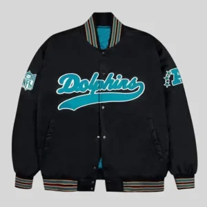 Miami Dolphins Aqua Bomber Jacket