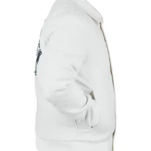 Michael Peters White Wool Beat It Dragon Jacket Men and Women