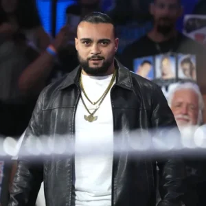 Mike Santana WWE Florida 2026 Black Leather Jacket Sale