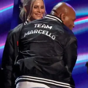 Mike Tyson ESPY Awards 2026 Team Marcello Flag Patches Black Varsity Bomber Jacket Sale