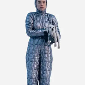 Milly Alcock Supergirl 2026 Puffer Jumpsuit