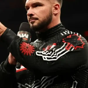 Monday Night RAW Ethan Page Honeycomb Black Track Jacket