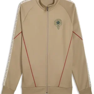 Morocco VS Brazil Brahim Díaz Anthem Beige Track Jacket
