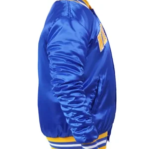 NBA Golden State Warriors 90s Royal Blue Satin Jacket