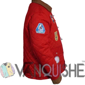 NYC 2026 Brandi Carlile Red Quilted Jacket on Sale