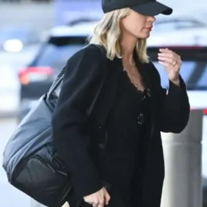NYC Airport Emily Blunt Black Blazer Jacket
