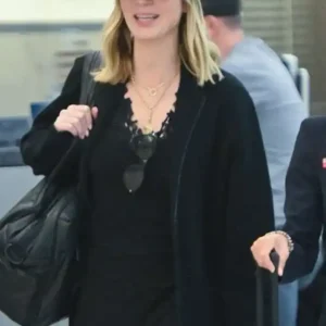 NYC Airport Emily Blunt Black Jacket
