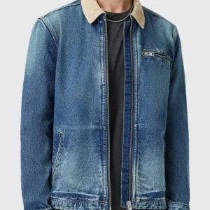 Nate Bargatze Movie The Breadwinner 2026 Nate Wilcox Blue Denim Jacket