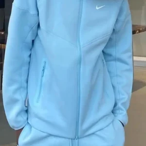 Nike x NOCTA Erling Haaland Light Blue Hooded Tech Jacket