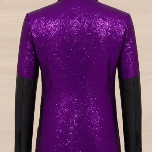 Papa Emeritus IV Ghost Band Purple Blazer For Men and Women