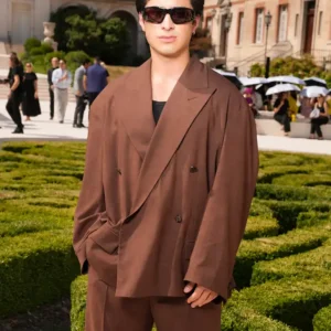 Paris Couture Show Hudson Williams Brown Suit