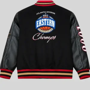 Philadelphia 76ers Atlantic Division Eastern Champs Black Varsity Jacket For Men and Women