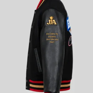 Philadelphia 76ers Atlantic Division Eastern Champs Black Varsity Jacket For Sale