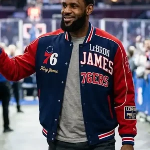 Philadelphia 76ers LeBron James Varsity Jacket