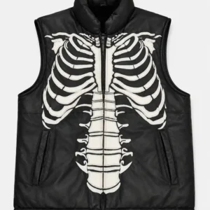 RARE Vilanto Skeleton Leather Vest Jacket