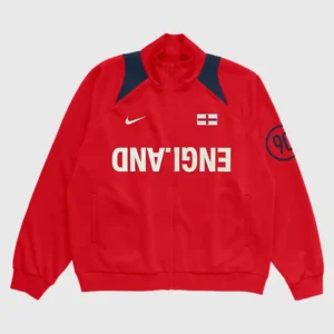 Raising Cane’s Party 2026 Travis Scott Nike England Red Track Jacket For Sale