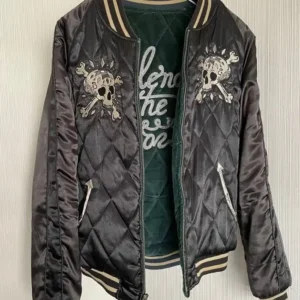Reversible Skull Sukajan Quilted Jacket